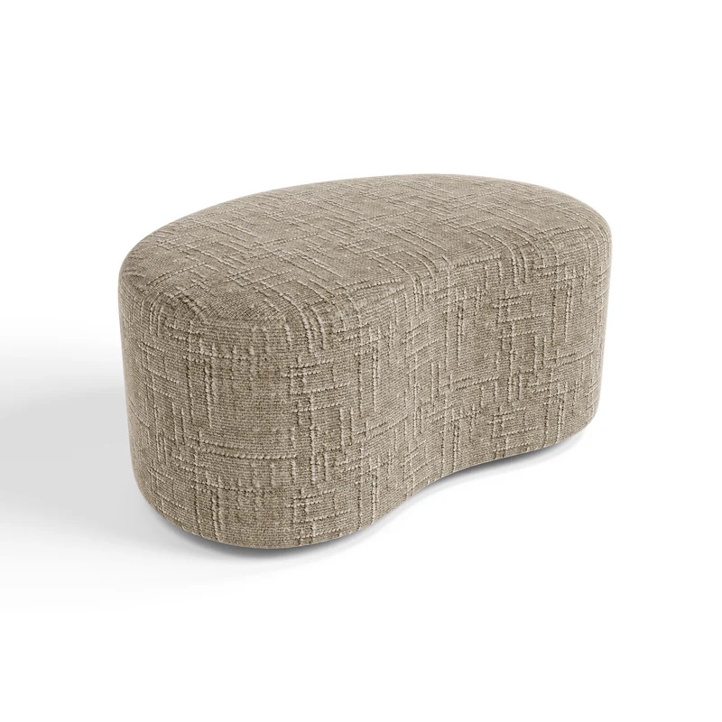 Pouf OVO 80cm velours tramé