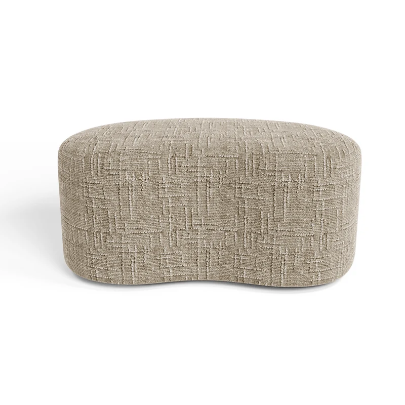 Pouf OVO 80cm velours tramé
