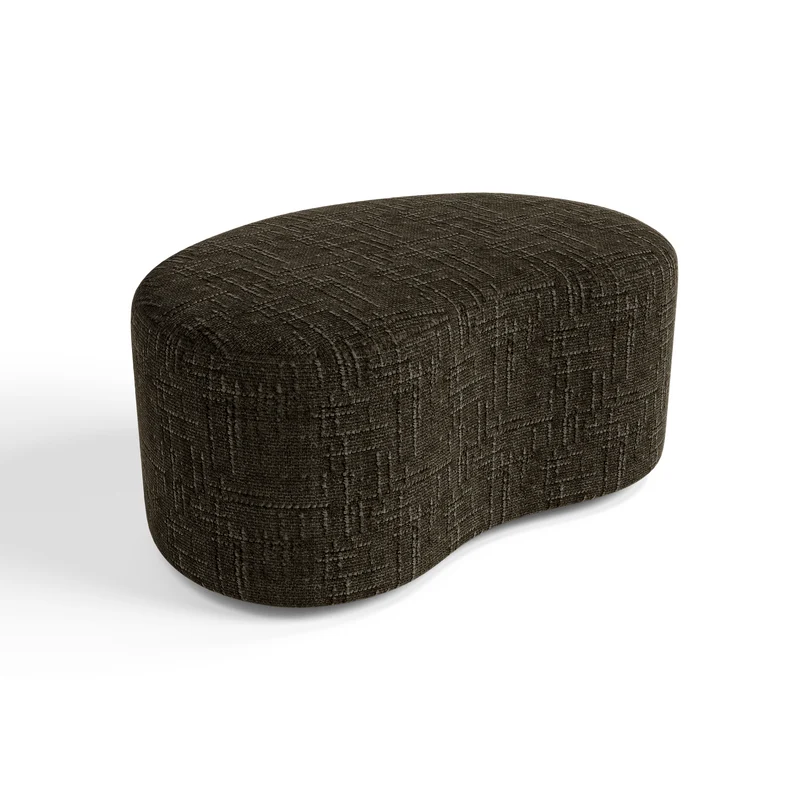 Pouf OVO 80cm velours tramé