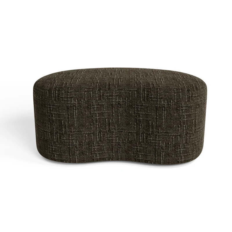 Pouf OVO 80cm velours tramé