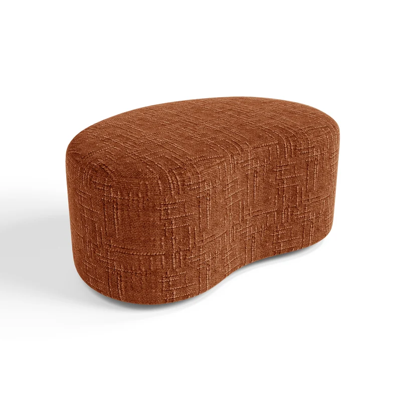 Pouf OVO 80cm velours tramé