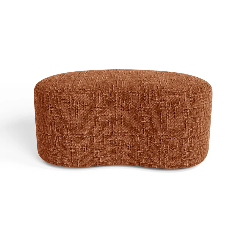 Pouf OVO 80cm velours tramé