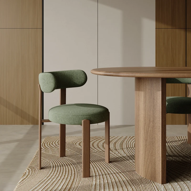 Lot de 2 chaises OREN velours chenillé
