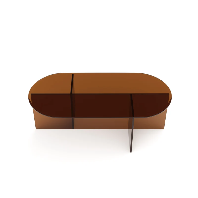 Table basse SIENNA en verre 100cm