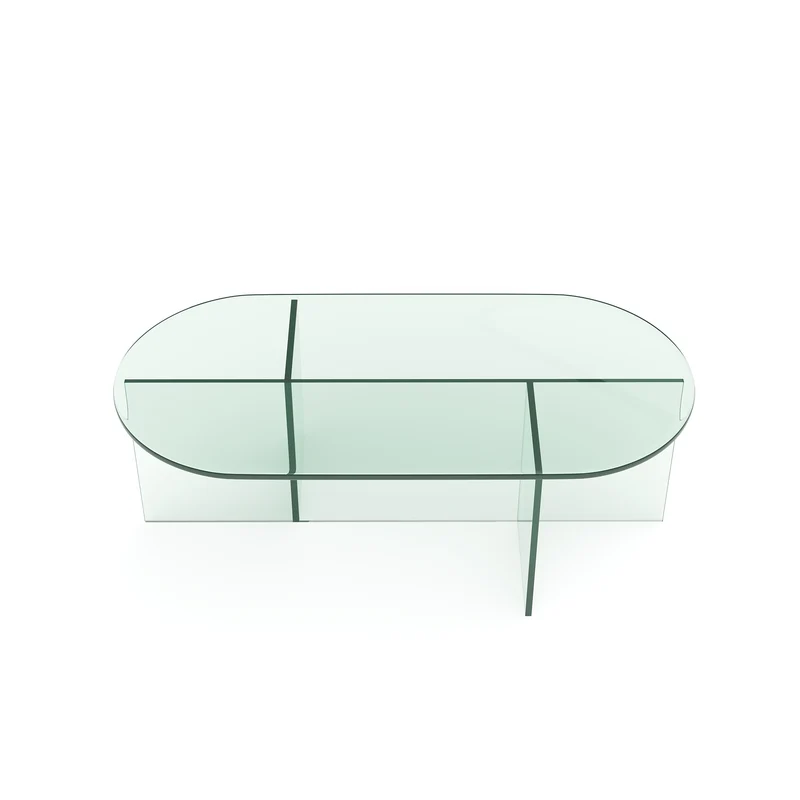 Table basse SIENNA en verre 100cm