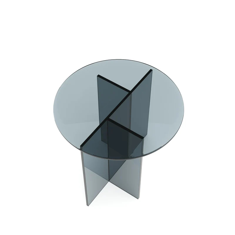 Table basse SIENNA en verre 50cm