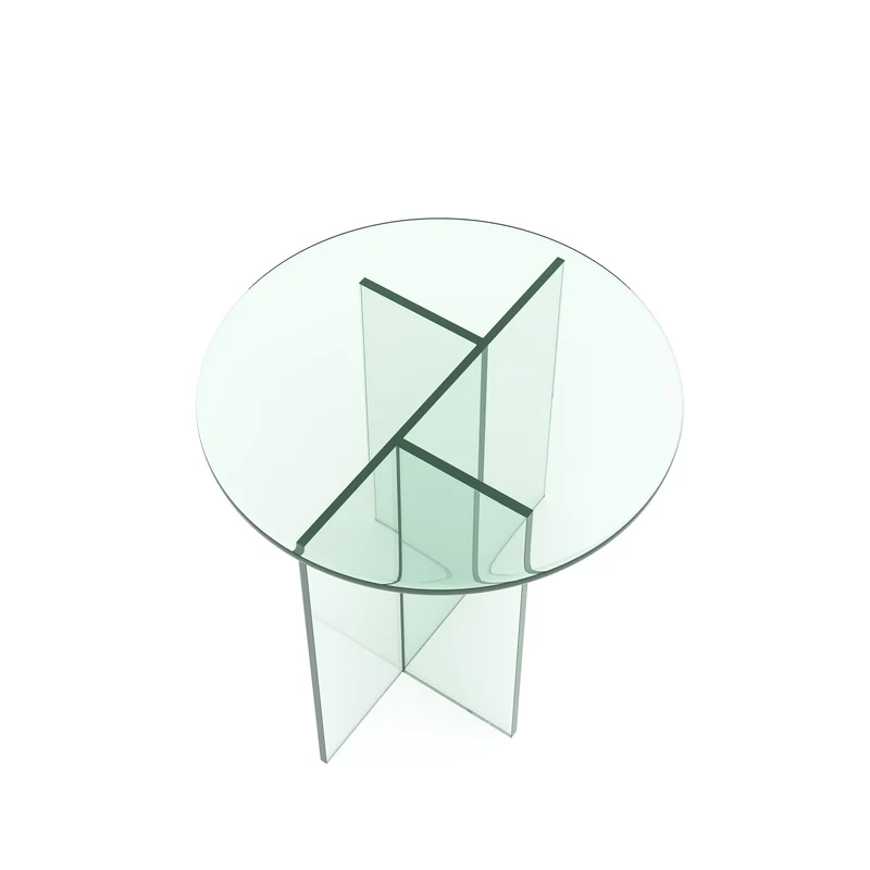 Table basse SIENNA en verre 50cm