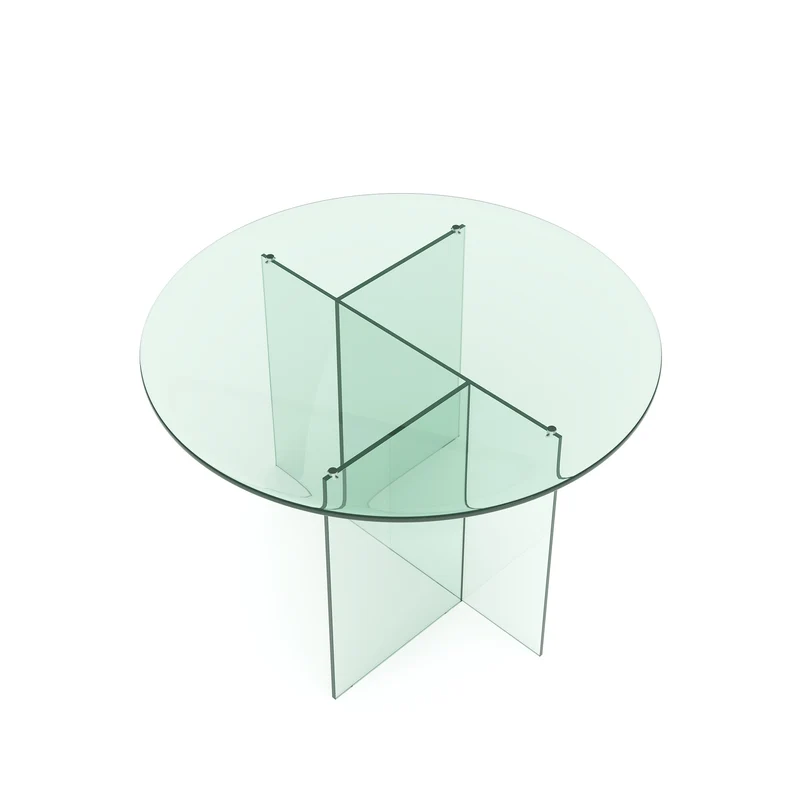 Table à manger SIENNA en verre 120cm
