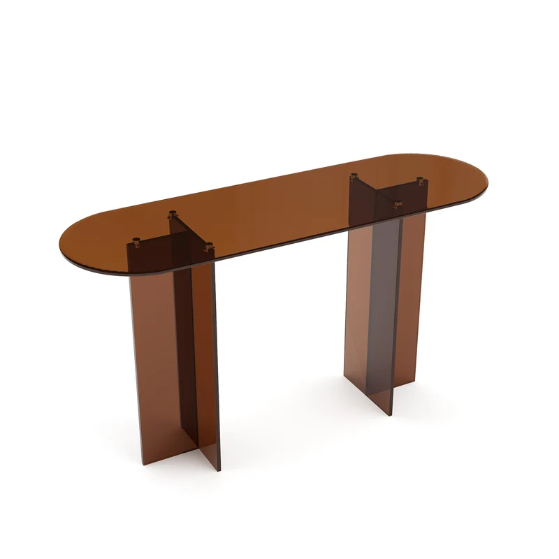 Console SIENNA en verre 120cm
