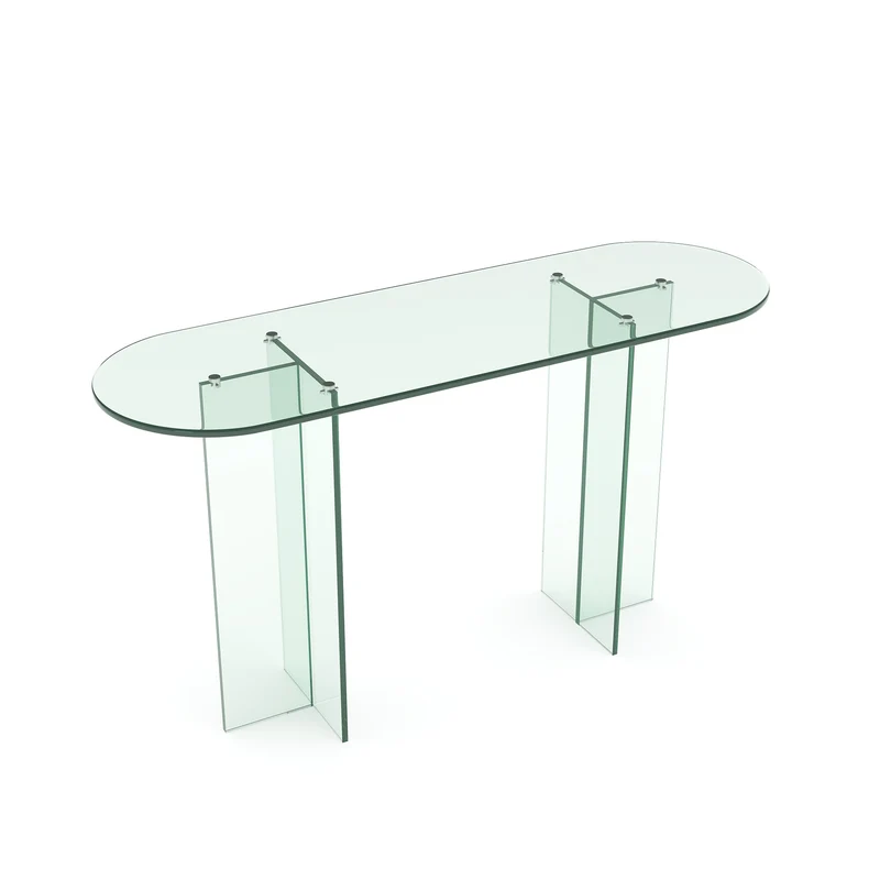 Console SIENNA en verre 120cm