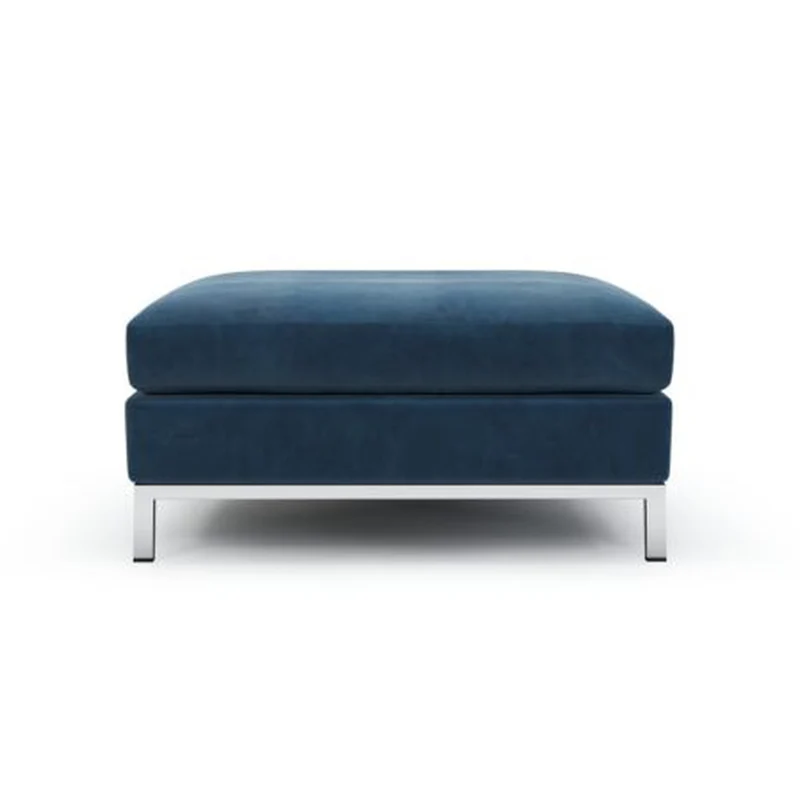 Raspail Pouf pieds chromés
