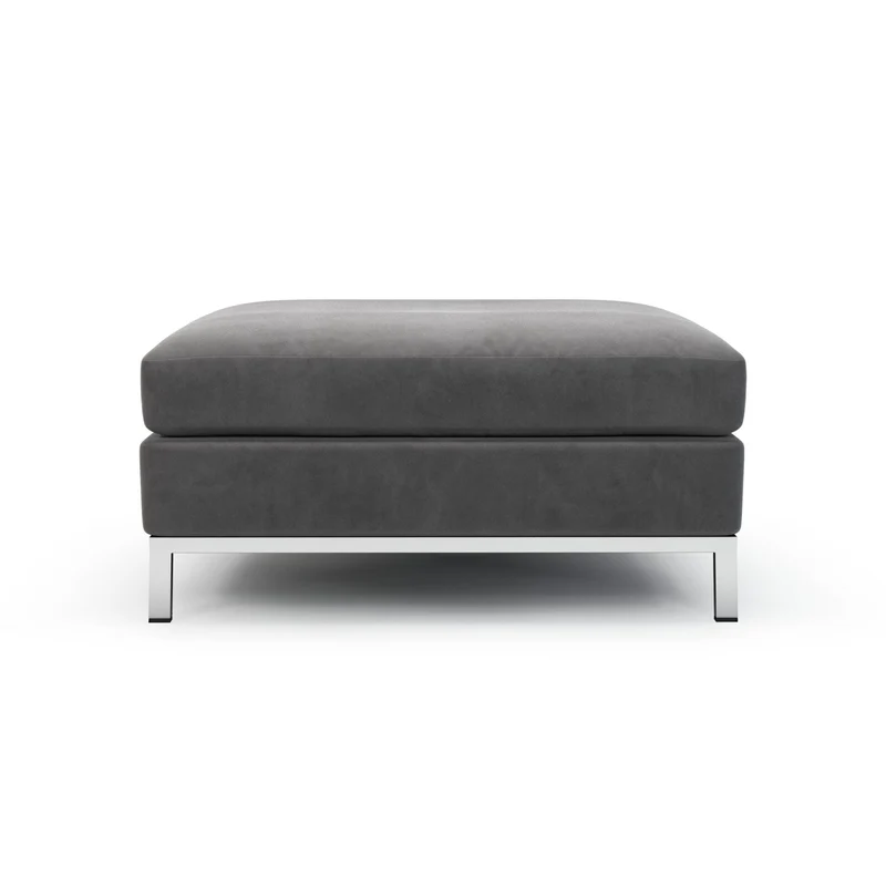 Raspail Pouf pieds chromés