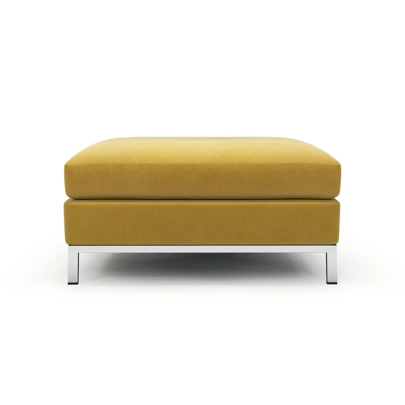 Raspail Pouf pieds chromés