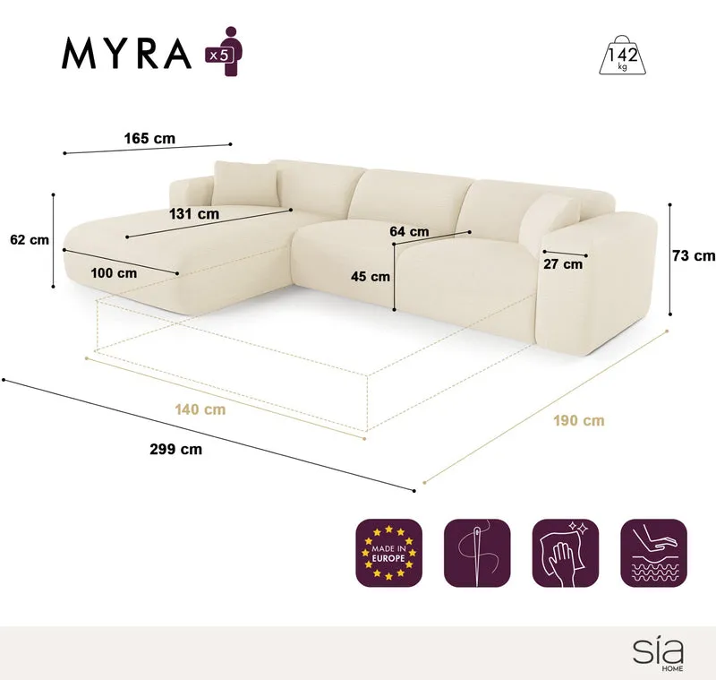 Canapé Convertible Angle Gauche Myra