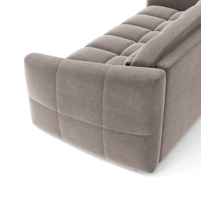 Canapé convertible express matelas 160cm NORA Tissu Velours