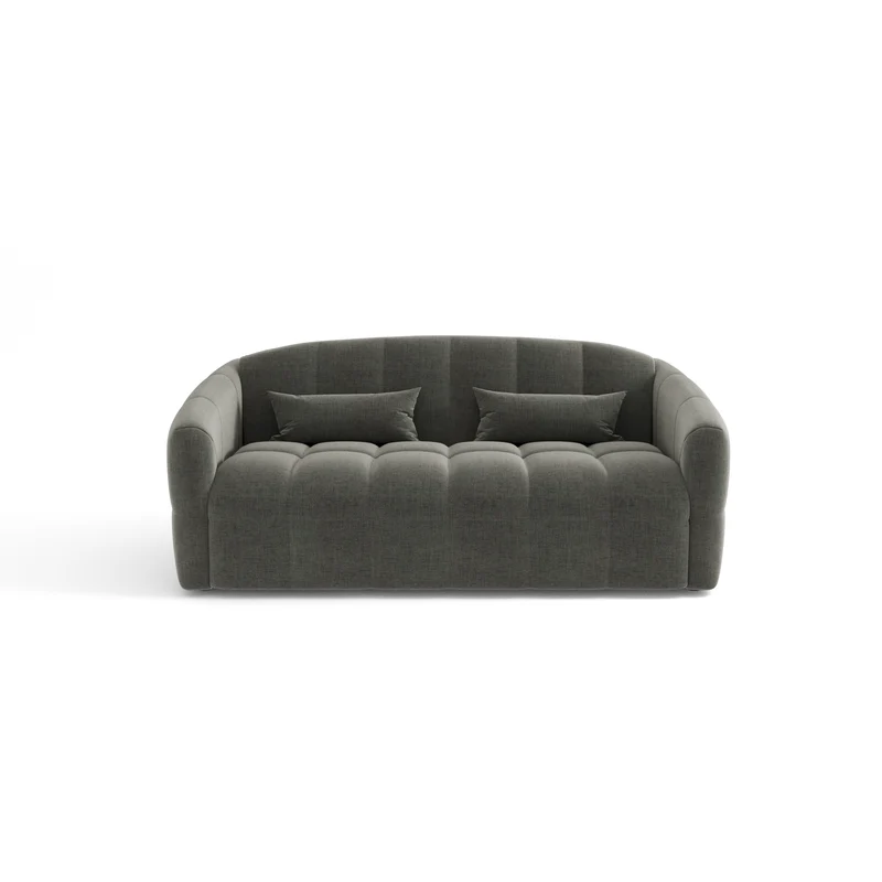 Canapé convertible express matelas 160cm NORA Tissu Velours