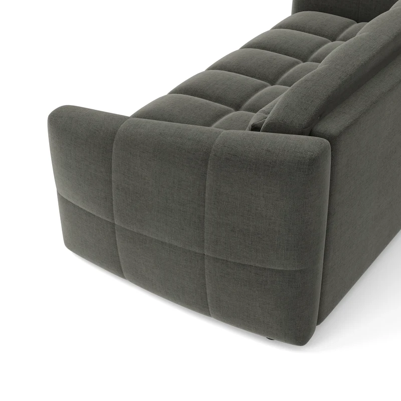 Canapé convertible express matelas 160cm NORA Tissu Velours
