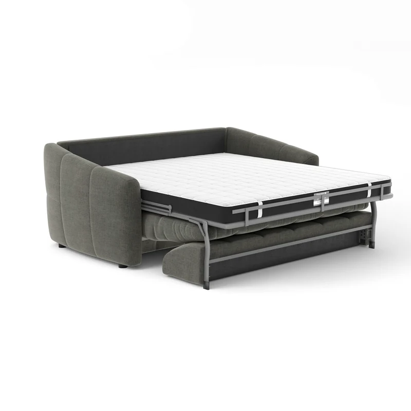 Canapé convertible express matelas 160cm NORA Tissu Velours