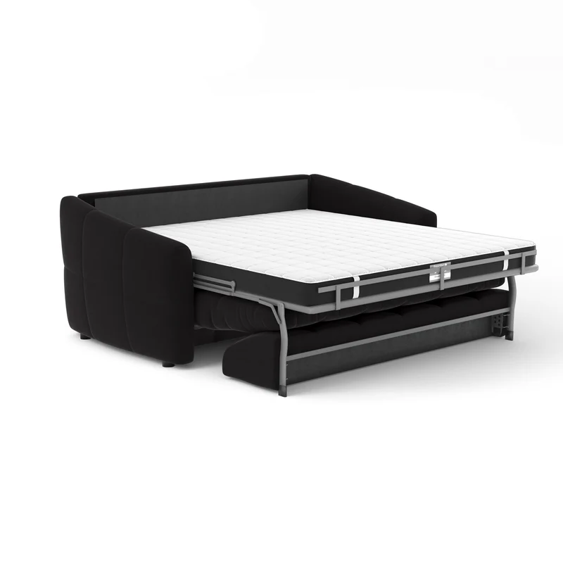 Canapé convertible express matelas 160cm NORA Tissu Velours