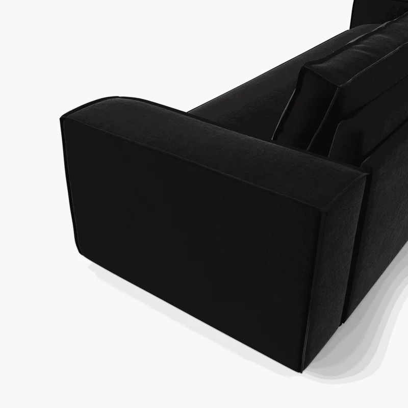 Canapé convertible express JOAN Velours - Matelas Dunlopillo 160cm