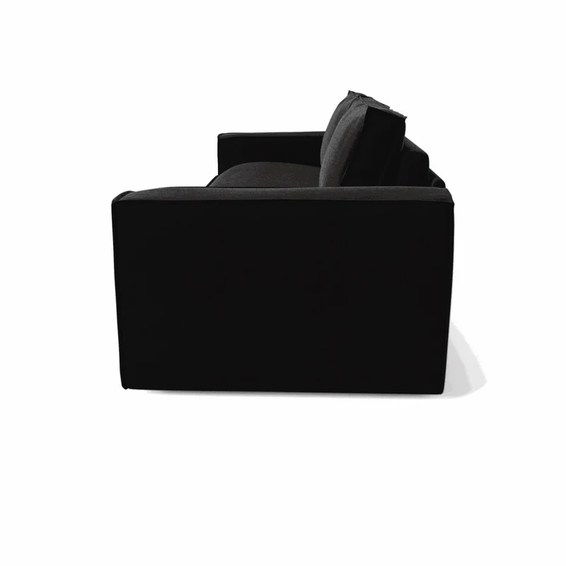 Canapé convertible express JOAN Velours - Matelas Dunlopillo 140cm