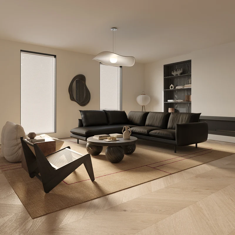 Canapé grand angle gauche ISAK Cuir