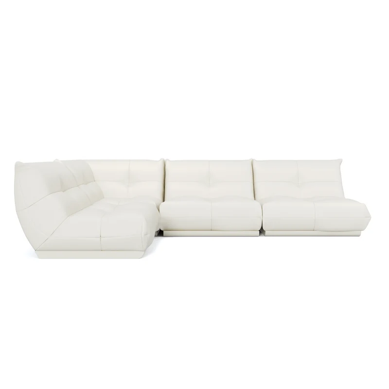 Canapé grand angle gauche COZY Cuir