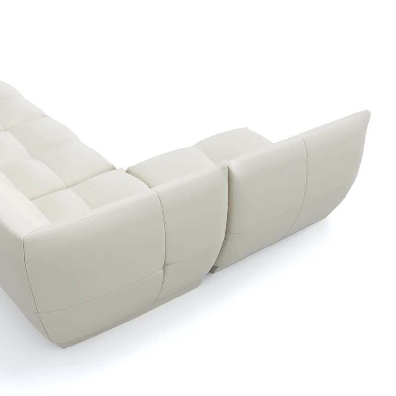 Canapé grand angle gauche COZY Cuir