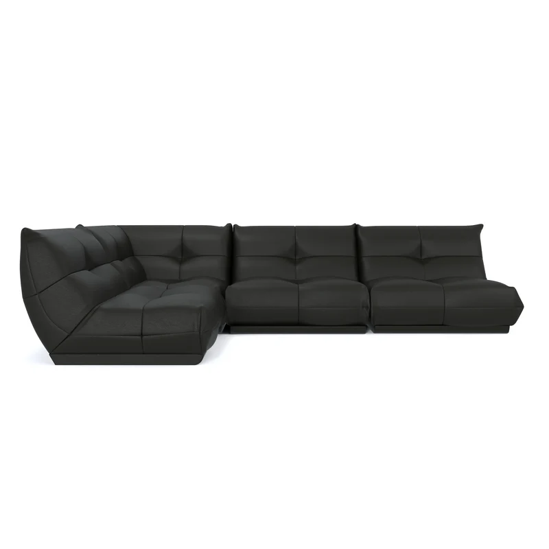 Canapé grand angle gauche COZY Cuir