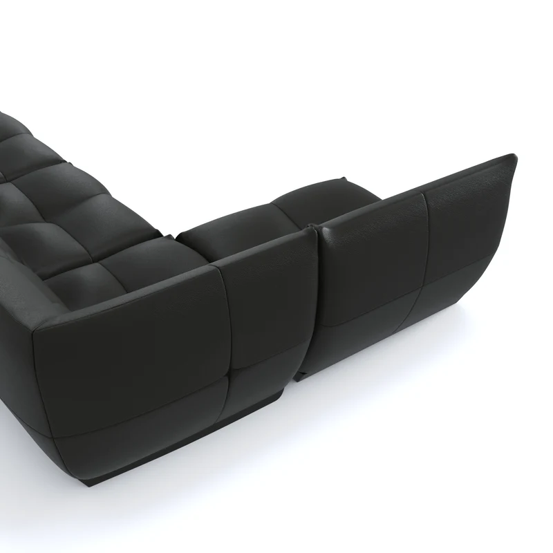Canapé grand angle gauche COZY Cuir