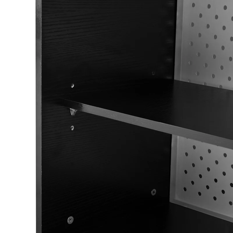 Table de bar extensible noir et pivotant 360° avec LED et prises 120x50x95,5 cm FLAREITYY