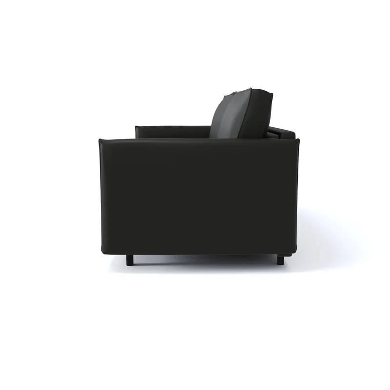 Canapé convertible express ISAKA Cuir - Matelas Dunlopillo 160cm