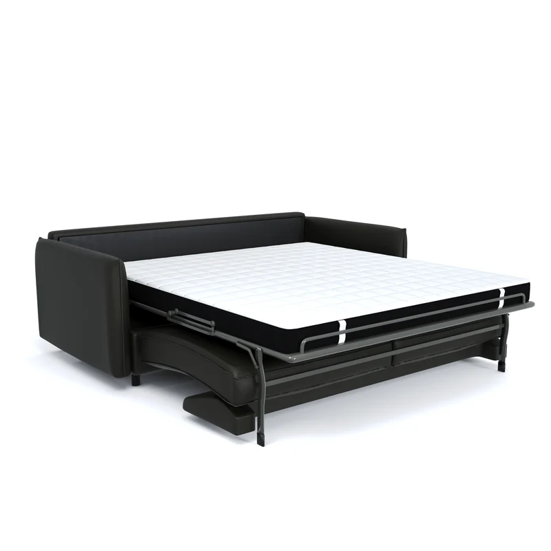 Canapé convertible express ISAKA Cuir - Matelas Dunlopillo 160cm