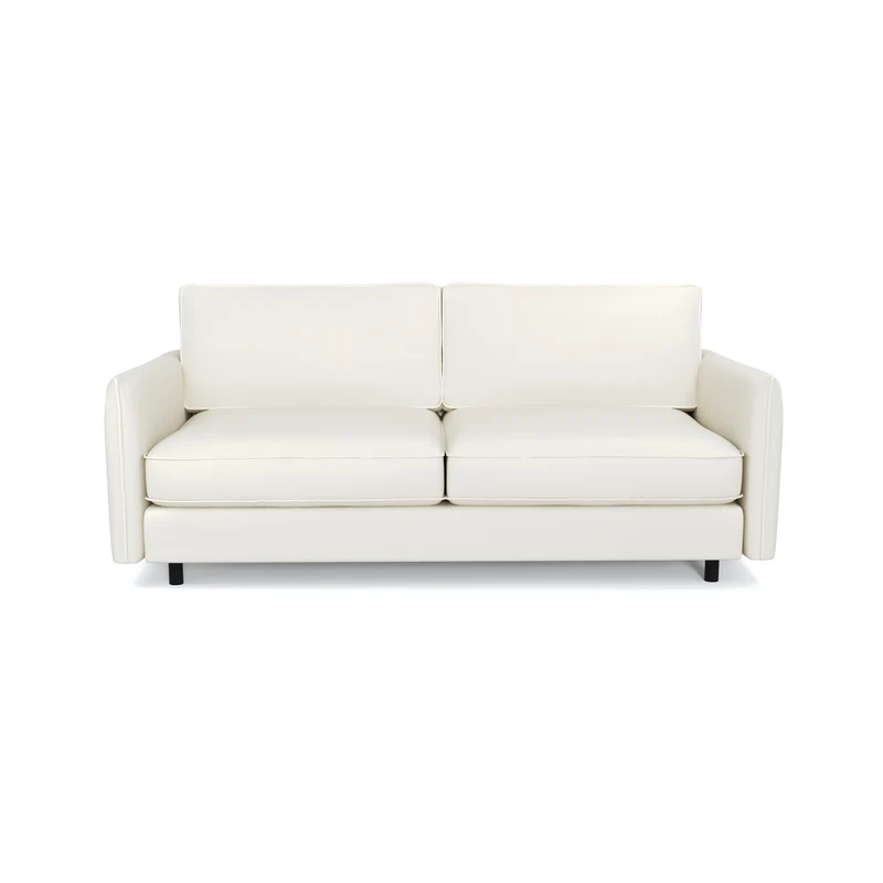 Canapé convertible express ISAKA Cuir - Matelas Dunlopillo 140cm