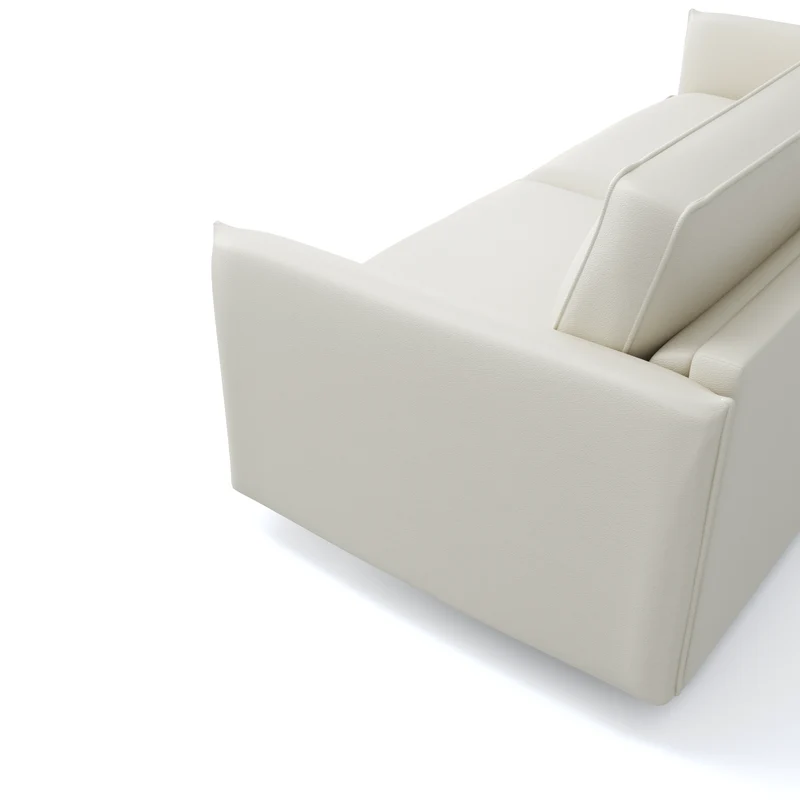 Canapé convertible express ISAKA Cuir - Matelas Dunlopillo 140cm