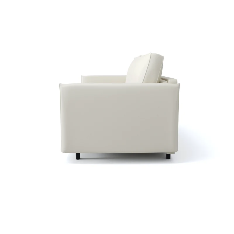 Canapé convertible express ISAKA Cuir - Matelas Dunlopillo 140cm