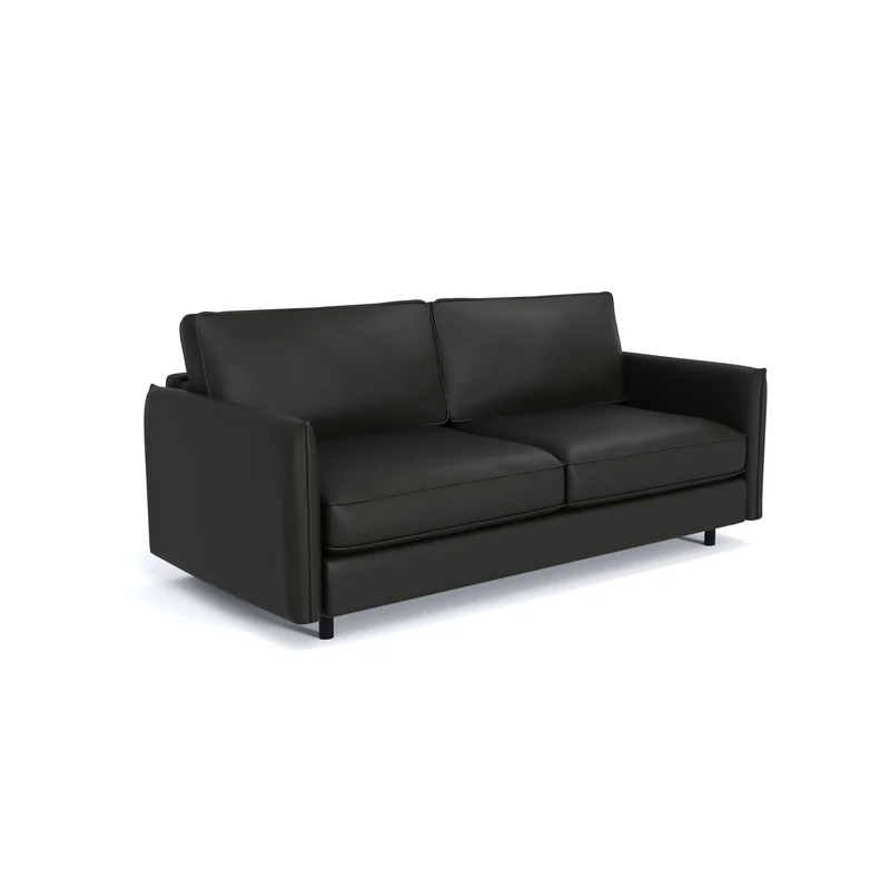 Canapé convertible express ISAKA Cuir - Matelas Dunlopillo 140cm