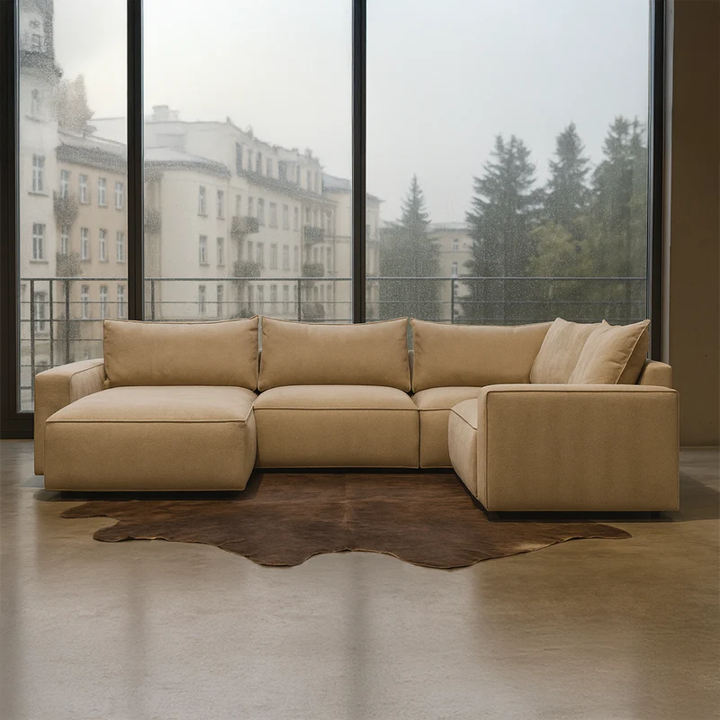 BAROLO Corner Sofa – 5 Seater, U-Shape