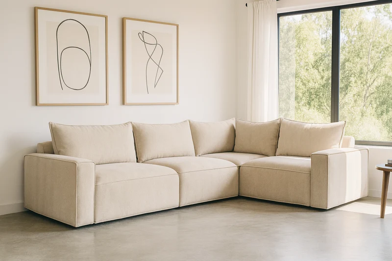 BAROLO Corner Sofa – 4 Seater, Low Armrests