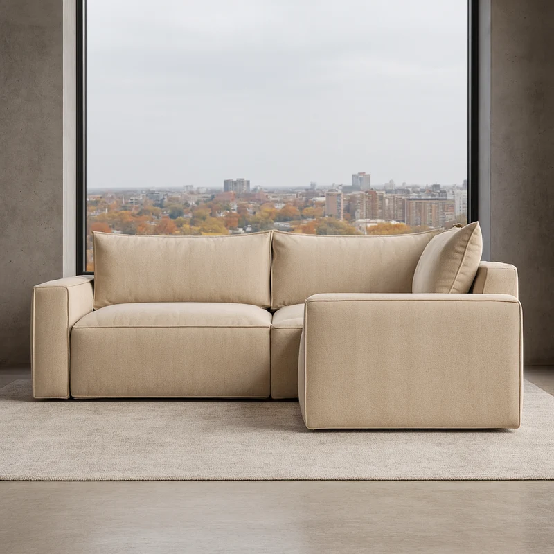 BAROLO Corner Sofa – 3 Seater, Low Armrests