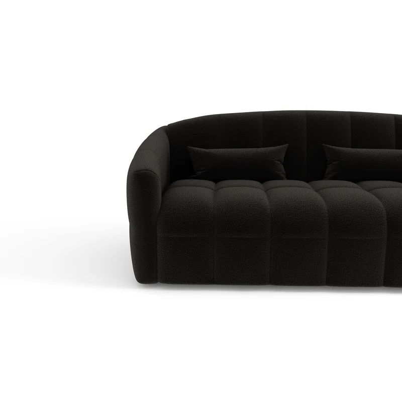 Canapé convertible express NORA Bouclette - Matelas Dunlopillo 160cm