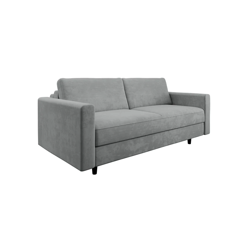 Canapé convertible express HAILIE JADE Velours - Matelas Dunlopillo 140cm