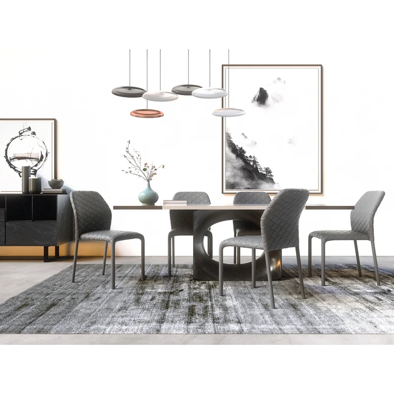 Lot de 4 chaises empilables OTTO Cuir synthétique