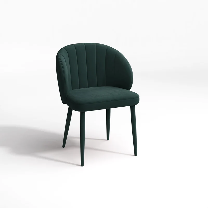 Set de 2 chaises LOVE Velours à pieds assortis
