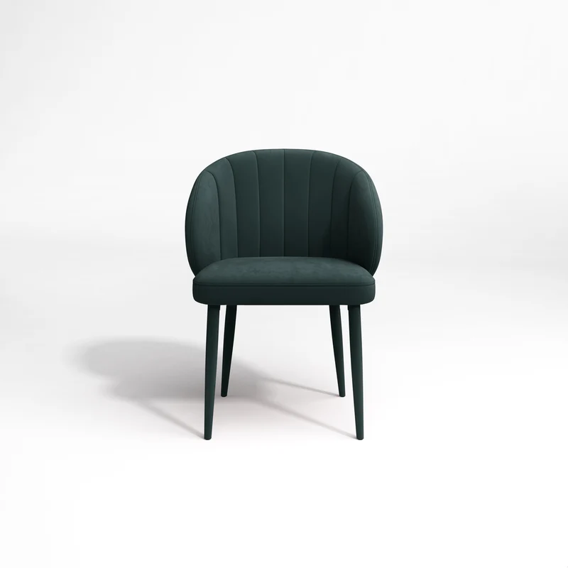 Set de 2 chaises LOVE Velours à pieds assortis