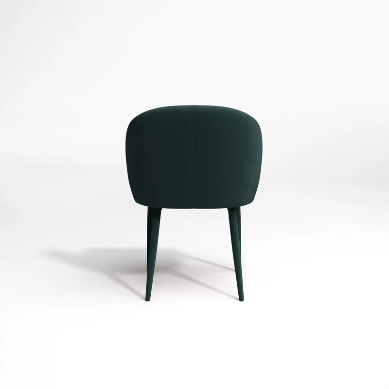 Set de 2 chaises LOVE Velours à pieds assortis