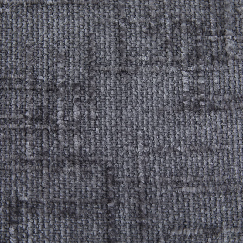 Fauteuil lit pliable gris en chenille avec coussins 79x79x57cm QUASARREX