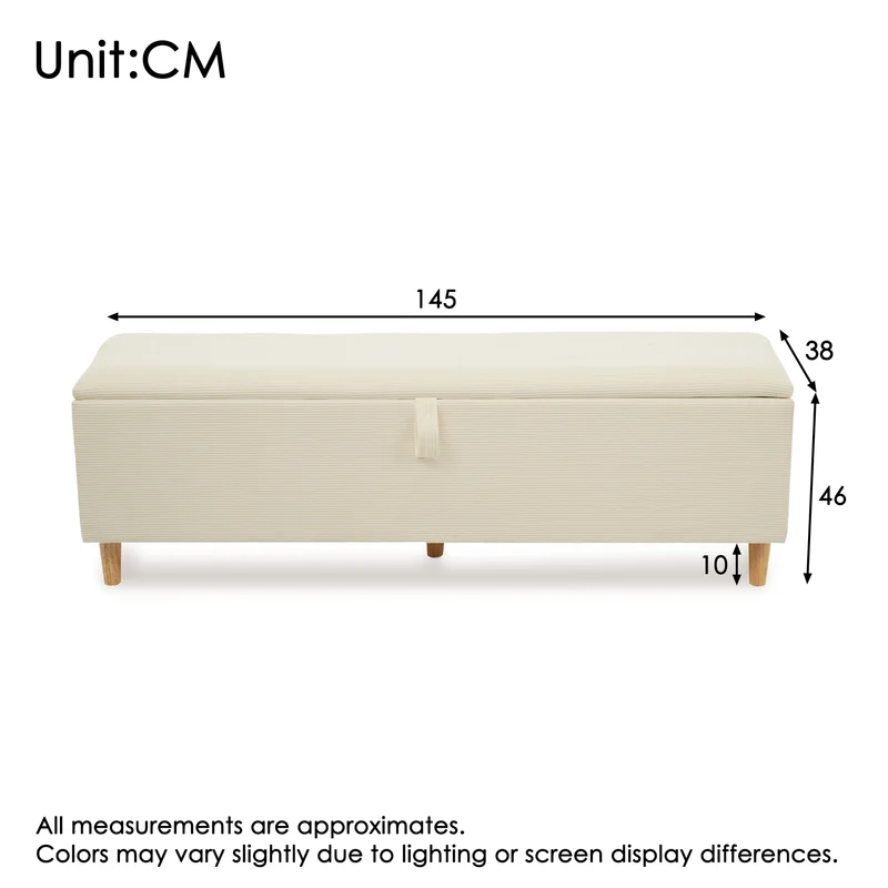 Ensemble lit coffre double rembourré avec tête de lit réglable, prise USB et coffre de lit (matelas non inclus) ANTIGEN