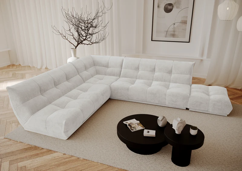 Canapé modulable XL COZY Velours côtelé