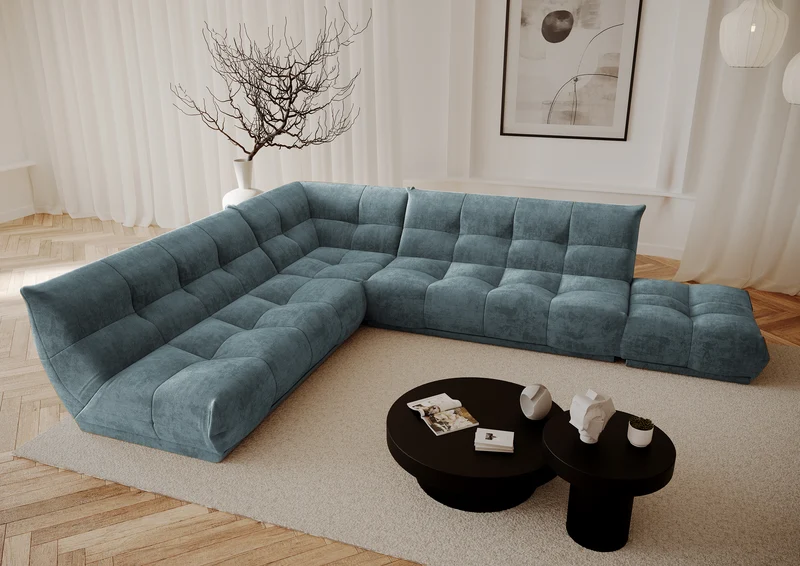 Canapé modulable XL COZY Velours côtelé